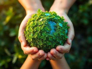 Echipament tech, planetă, mâini umane, natură, lumină